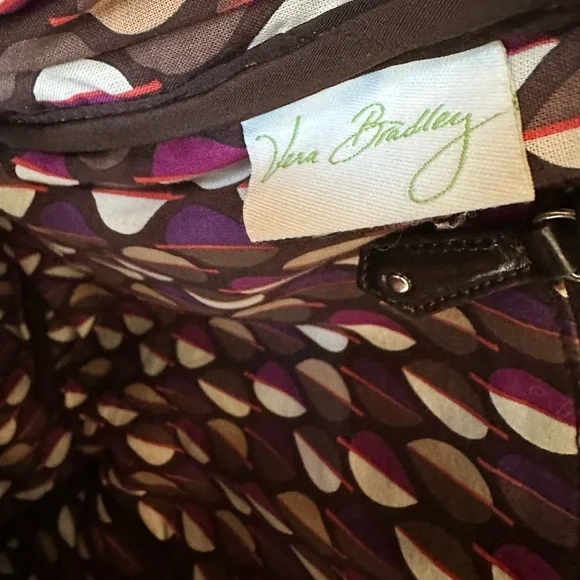 Vera Bradley Backpack Brown Quilted - Picture 6 of 7